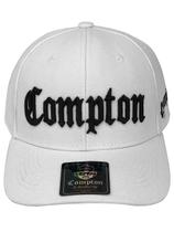 Boné Aba Curva Snapback Compton Branco