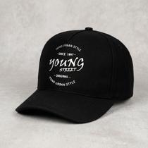 Boné Aba Curva Trucker Ajuste Fitão Moda Urbana Estilo Streetwear Young Original Boné Aba Curva Trucker Ajuste Fitão Moda Urbana Estilo Streetwear Young Original