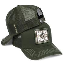 Boné Aba Curva Verde Masculino Country Americano