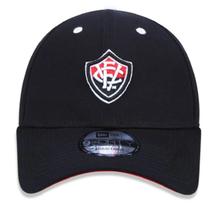 Boné Aba Curva Vitória Ajustável 9Forty Preto Futebol