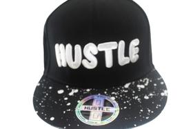 Boné aba reta e fechamento ajustável - marca hustle -importado dos e.u.a.