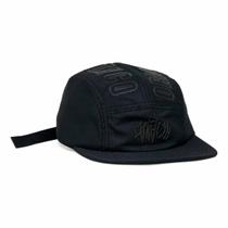 Boné Aba Reta Five Panel Sil Strapback Original Anth Co Cor:Preto/Branco/Preto