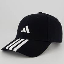 Boné Adidas 3 Listras Preto