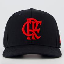 Boné Adidas Flamengo CRF Snapback Preto e Vermelho