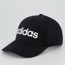 Boné Adidas Logo Linear Cap Preto e Branco Boné Adidas Logo Linear Cap Preto e Branco