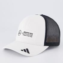 Boné Adidas Trucker Mercedes Branco e Preto Boné Adidas Trucker Mercedes Branco e Preto
