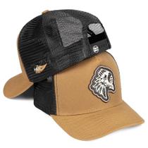 Boné Agro Indígena Rústico Aba Curva Ajustável Haux Haux Original