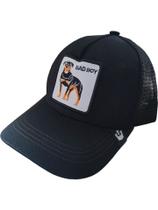 Boné ajustável masculino Bads Boys com chapéu ajustável em malha Snapback Trucker