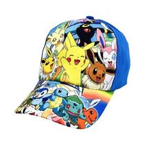 Boné Ajustável Pokémon Pikachu Estilo Hip Hop Desenho Animado Anime Para Adultos E Crianças
