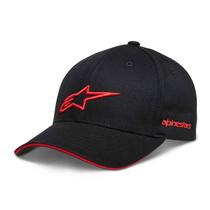 Bone Alpinestars Rostrum Snapback Preto Vermelho