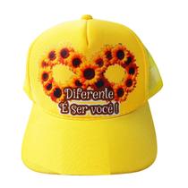 Boné Amarelo Crianças Infinity Yellow - Diferente É Ser Você