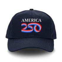Boné AMERICA 250 Aniversário EUA Marinha Estruturado Boné AMERICA 250 Aniversário EUA Marinha Estruturado
