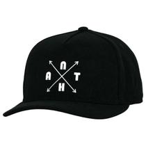 Boné Anth Co Aba Curva Snapback Amizade Seta Preto Aberto Boné Anth Co Aba Curva Snapback Amizade Seta Preto Aberto