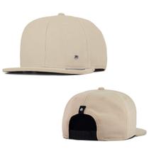 Boné Anth co Bn Mescla Cinza Aba Reta Aberto Com Ajuste Snapback