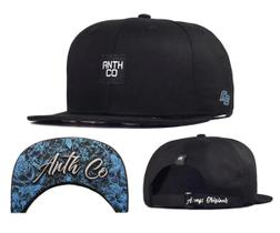 Boné Anth Co Fox Skate Aba Reta Bordado Strapback Fitão