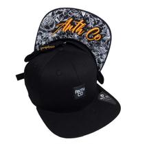 Boné Anth Co Fox Skate Aba Reta Bordado Strapback Fitão