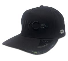 Boné Anth Co Nyc Fitão Aba Curva Strapback Bordado