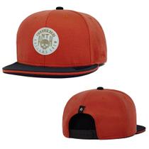 Boné Anth co Ollie Cinza Azul Aba Reta Aberto Com Ajuste Snapback