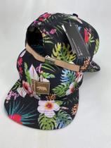 Boné Anth Co Sublimado Hibisco Fundo Preto Boné Anth Co Sublimado Hibisco Fundo Preto