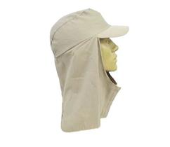 Boné Árabe Bege Helanca Prime Proteção Nuca