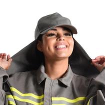 Boné Árabe Profissional Brim Proteção Segurança Cinza