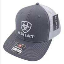 Bone Ariat Cinza E Branco Original Importado Eua Bone Ariat Cinza E Branco Original Importado Eua