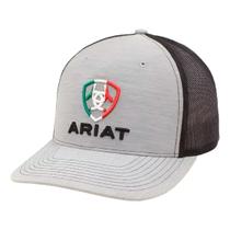 Boné Ariat Importado Richardson Cinza Preto México Boné Ariat Importado Richardson Cinza Preto México
