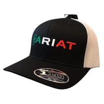 Boné Ariat Preto tela Branca