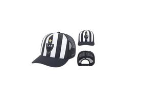 Boné Atlético Mineiro Trucker Silk e Bordado Microfibra Unissex Preto