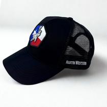 Bone Austin Original Telinha Bordado Relevo Fecho Snapback