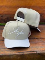 Boné Aztec Assinatura Aba Suede Bege