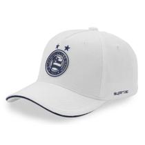 Boné Bahia SuperCap Aba Curva Branco E Marinho - Oficial