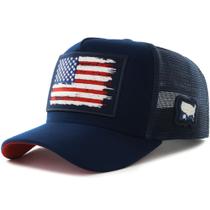 Boné Bão Nu Mundo - Estados Unidos - Camurça Azul Marinho
