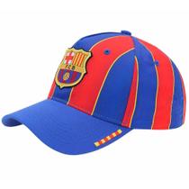 Boné Barcelona Aba Curva SuperCap Bordado Copa sub - Azul/Vermelho