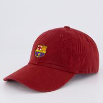 Boné Barcelona Dad Duplo Escudo Vermelho