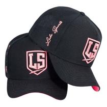 Boné Baseball Luke Sports Aba Curva em Algodão Vintage - Preto