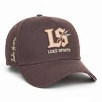 Boné Baseball Luke Sports Aba Curva em Algodão Vintage - Boné Baseball Luke Sports Aba Curva em Algodão Vintage -