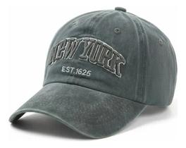 Boné Baseball New York Retrô Algodão Bordado Vintage Luke Sports - Verde