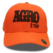 Boné Básico Aba Curva Laranja Agro é Top Original Duagro Boné Básico Aba Curva Laranja Agro é Top Original Duagro