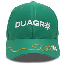 Boné Básico Aba Curva Verde Bordado Floral Original Duagro Boné Básico Aba Curva Verde Bordado Floral Original Duagro