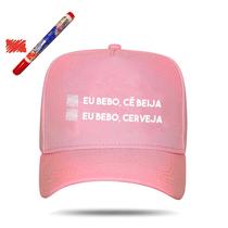 Boné Blck Brasil Aba Curva Snapback Eu Bebo Cê Beija Cerveja