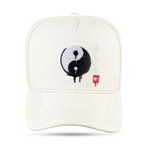 Boné BLCK Brasil Aba Curva Snapback Logo Yin Yang China Dark