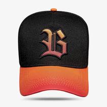 Boné Blck Brasil Snapback Aba Degradê - Boné Blck Brasil Snapback Aba Degradê -