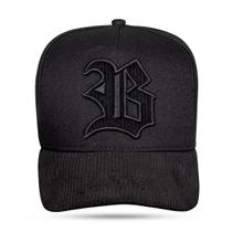 Boné Blck Brasil Snapback Contour Aba Cotelê Boné Blck Brasil Snapback Contour Aba Cotelê