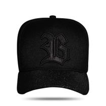 Boné Blck Brasil Snapback Logo Aba Shine -