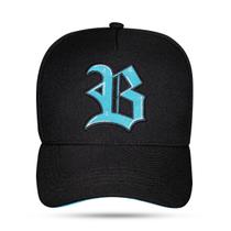 Boné Blck Brasil Snapback Logo Suede -