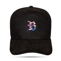 Boné Blck Brasil Snapback Suede USA - Preto - Unico Boné Blck Brasil Snapback Suede USA - Preto - Unico