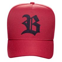 Boné Blck Brasil Vermelho Strapback Black Red Boné Blck Brasil Vermelho Strapback Black Red