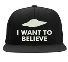 Boné Bordado - Alien Ovni Ufo Want To Belive Passado Ceu Sky