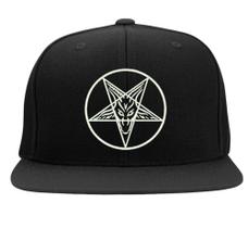 Boné Bordado Baphomet Pontas Lucifer Satan
